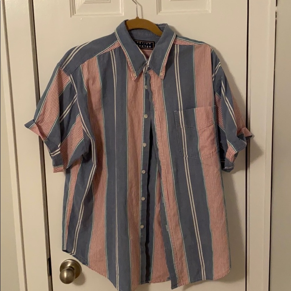 Large Baxter colorful short sleeve button down